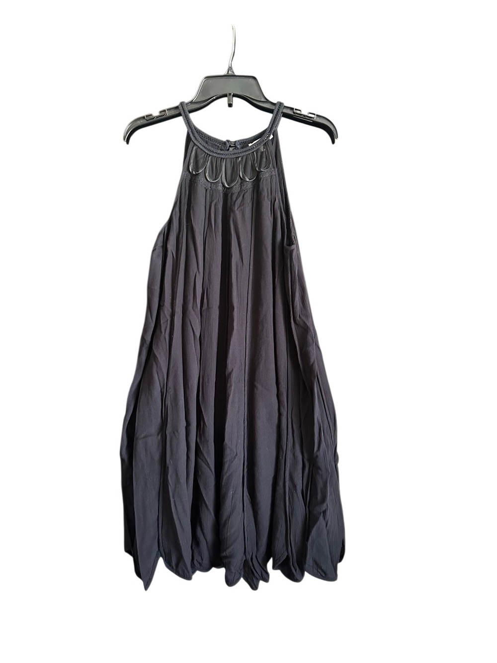 Ella Moss Black Halter Swing Dress - Women. Size Medium.